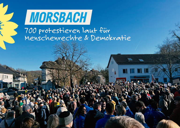 Morsbach ist laut! Gegen rechte Hetze! Für eine starke Demokratie!